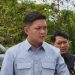 Ketua DPRD Provinsi Jambi M. Hafiz Fattah memberikan keterangan kepada awak media terkait maraknya kecelakaan lalu lintas yang melibatkan angkutan batu bara di sejumlah wilayah di Provinsi Jambi. (Dok, Stepanus)