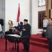 Bupati Mukomuko Choirul Huda pimpin pelantikan pejabat di lingkup Pemkab Mukomuko yang berlangsung di Balai Daerah Mukomuko, Kamis ( 12/3/2026). (Foto:Dd)