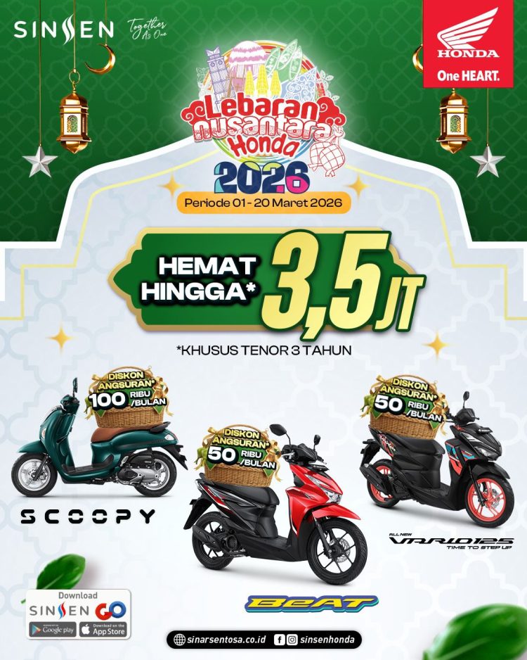 Promo Lebaran Nusantara Honda 2026 – PT Sinar Sentosa Primatama (Dok. Sinsen)