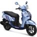 Yamaha Fazzio Hybrid Starry Night Special Edition tampil dengan kombinasi warna silver dan matte blue serta grafis iridescent pada bodi samping (Dok. Yamaha)