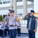 Kapolda Jambi Irjen Pol K. H. Siregar memimpin Apel Gelar Pasukan Operasi Ketupat 2026 di Mapolda Jambi, Kamis (12/3/2026). (Dok. Nahar)