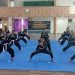 Prajurit jajaran Korem 042/Gapu memperagakan teknik dasar Pencak Silat Militer (PSM) saat mengikuti ujian kenaikan sabuk dari putih ke hijau yang dipantau langsung oleh Kajasdam XX/Tuanku Imam Bonjol Kolonel Inf Prasetyo Ari Wibowo di Balai Prajurit Makorem 042/Gapu, Jambi, Maret 2026. (Dok. Penrem 042/Gapu)