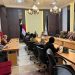 Rombongan Badan Musyawarah (Banmus) dan Badan Anggaran (Banggar) DPRD Provinsi Jambi melakukan pertemuan dengan jajaran Inspektorat Provinsi DKI Jakarta di Jakarta, Kamis (12/3/2026). (Dok. Humas)