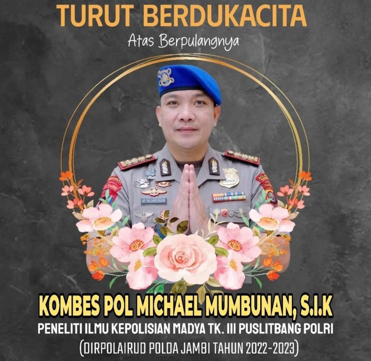 Mantan Direktur Polisi Air dan Udara (Dirpolairud) Polda Jambi, Kombes Pol Michael Mumbunan (Dok. Humas)