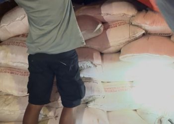 Polisi menyita 10 ton pupuk bersubsidi, terdiri dari 7 ton NPK Phonska dan 3 ton urea, Selasa (3/3/2026). (Dok/yl)