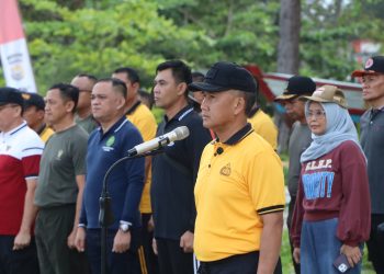 Aksi bersih pantai dan kota digelar serentak di 38 titik se-Provinsi Bengkulu, Selasa (31/3/2026). (Foto:Yl)