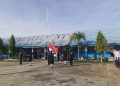 Kapolsek Ratu Agung AKP Ayu Sekar Sari Kuraisin memimpin pembinaan pelajar di SMPN 15 Kota Bengkulu, Senin (20/4/2026). (Foto:yola)