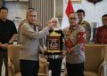 Kapolda Bengkulu bersama jajaran DJP Bengkulu dan Lampung membahas penguatan penegakan hukum perpajakan. (foto:yola)