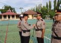 Kapolres Bakti Kautsar Ali, pimpin sertijab sejumlah pejabat utama Polres Bengkulu Utara, Jumat (17/4/2026). (Foto:yola)