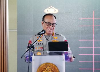 Wakapolri, Dedi Prasetyo, dalam Rakernis Humas Polri 2026, Selasa (14/4/2026). (Foto:Yola)