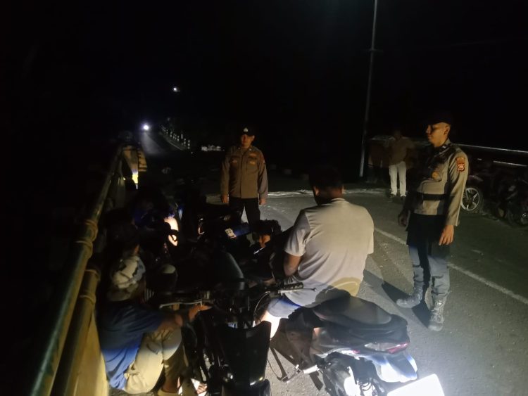 Patroli perintis presisi, polisi menyisir titik rawan di wilayah Kecamatan Seluma Timur, Selasa (31/3/2026). (Foto:Yl)