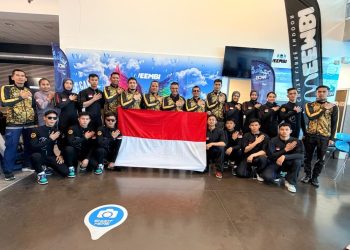 21 personel Korps Brimob Polri memperkuat Tim Nasional Indonesia dalam ajang 6th FAI World Cup Indoor Skydiving 2026 di Lille, Prancis, pada 9–11 April 2026. (Foto:Yola)