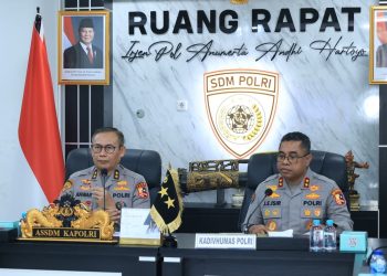 Asisten Kapolri Bidang SDM Irjen Pol Anwar, dalam rilis resmi di Mabes Polri, Senin (6/4/2026). (foto:yola)
