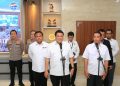 Wakabaintelkam Polri Nanang Rudi Supriatna mengumumkan pembentukan satgas, di Bareskrim Polri, Senin (20/4/2026). (Foto:yola)