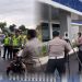 Personel Ditlantas Polda Jambi mengikuti praktik lapangan program “Polantas Belajar Bersamo” yang mencakup pelatihan ETLE, analisis kecelakaan, dan pengaturan lalu lintas di Lapangan Apel Ditlantas, Kamis (9/4/2026). (Dok. Nahar)