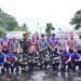 Wali Kota Jambi Maulana bersama personel Damkartan Kota Jambi usai kegiatan pemberian motivasi dan pelepasan tim menuju National Firefighter Skill Competition di Palembang, Sabtu (18/4/2026). (Dok. Erit)