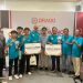 Kontingen ORADO Kabupaten Tanjung Jabung Timur berfoto bersama usai meraih juara umum pada Kejurprov ORADO Jambi Cup 2026 di Jambi, Sabtu (18/4/2026). (Dok. Stepanus)