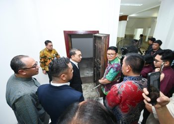 Menteri Kebudayaan RI Fadli Zon saat kunjungan kerja ke gedung milik Jasa Raharja di kawasan Kota Tua Jakarta, Rabu (2/4/2026), (Dok. Humas JR)
