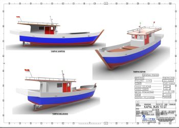 Desain kapal nelayan bantuan program 10 GT di Kabupaten Tanjung Jabung Timur. (Dok. Willy)