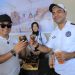Kepala Kanwil Ditjenpas Jambi bersama jajaran meninjau stan bazar hasil karya warga binaan dalam rangka peringatan Hari Bakti Pemasyarakatan ke-62 di Jambi, Jumat (10/4/2026). (Dok. Nahar)