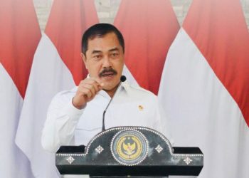 Menteri Imigrasi dan Pemasyarakatan Agus Andrianto menyampaikan keterangan terkait upaya pemberantasan peredaran narkotika di lapas dan rutan, di Jakarta, Kamis (9/4/2026). (Dok. Humas)